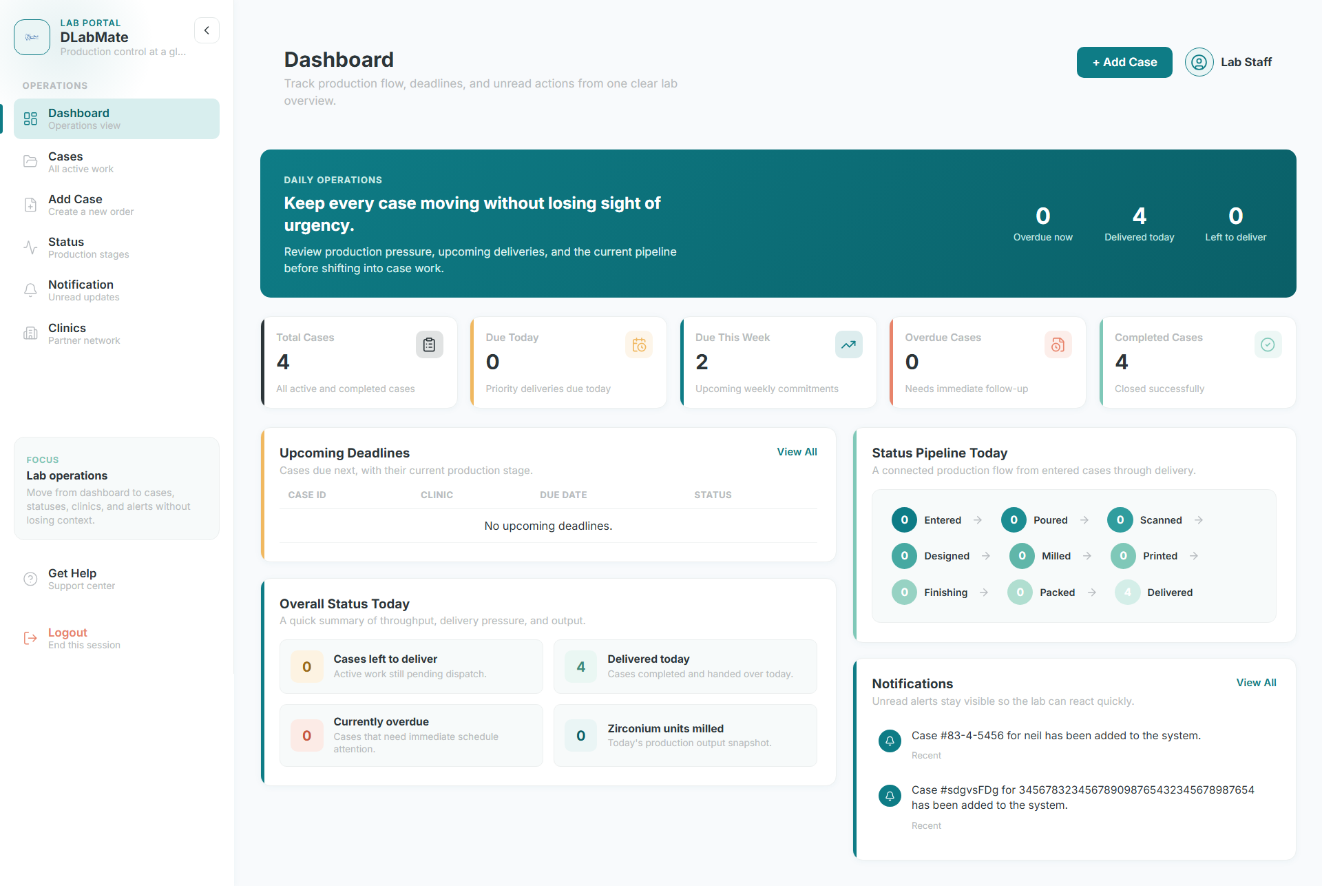 DLabmate - Dental Lab Case Tracking System preview