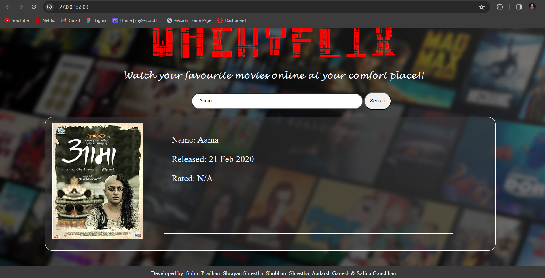 Movie Review App using Firebase preview