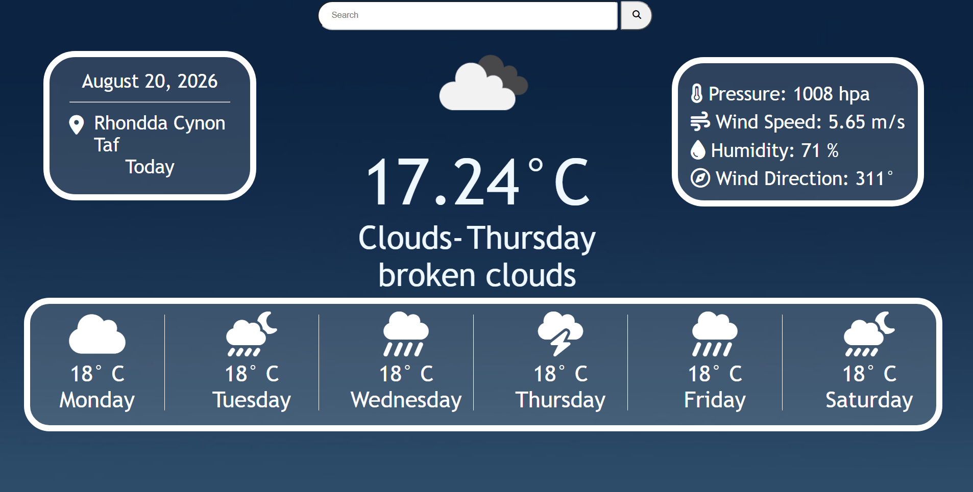 Weather App preview